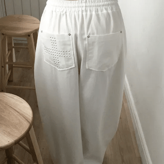 ZEC Wide Elastic Waist Pants