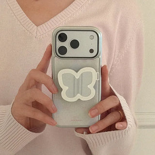 [SET] Ribbon Parade Silver MagSafe Bumper Case + MagSafe Mirror Smart Talk