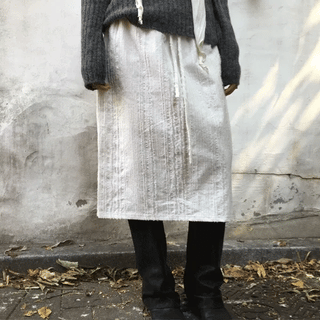 Mock Embossed Midi Skirt
