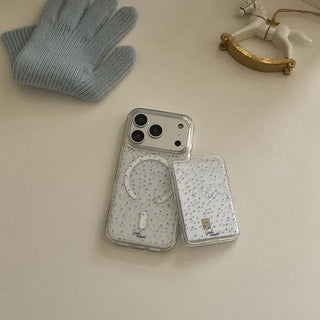 Heart Drizzle MagSafe Clear Jelly Hard Phone Case for iPhone 17 Pro