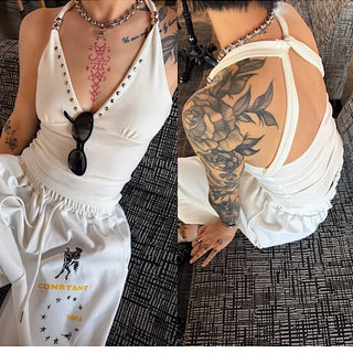 Cross loose layered Sleeveless