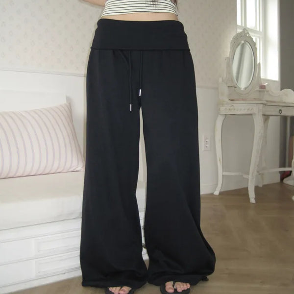 Teeth Folding Wide Training Jogger Pants