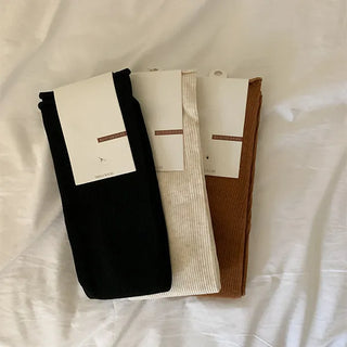 Rollable Ribbed Socks