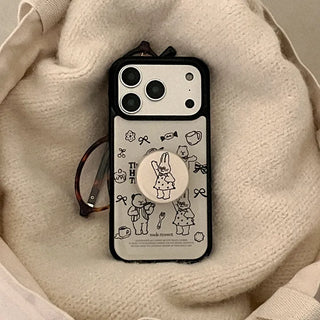 Tiny Happy Things iPhone 18 Pro Galaxy Epoxy Black Bumper Case