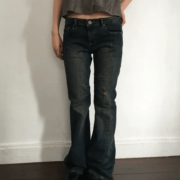 Natty Vintage Bootcut Denim Pants (1 color)