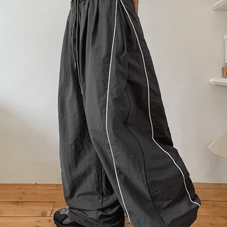 Bidang Track Nylon Banding Wide Pants