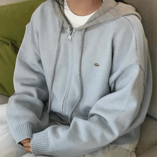 Love Dot Hooded Zip-Up
