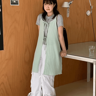 Yells Two-Way Ribbon Layered Midi Dress