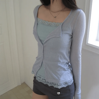 Pure Tencel Sheer Wool Cardigan
