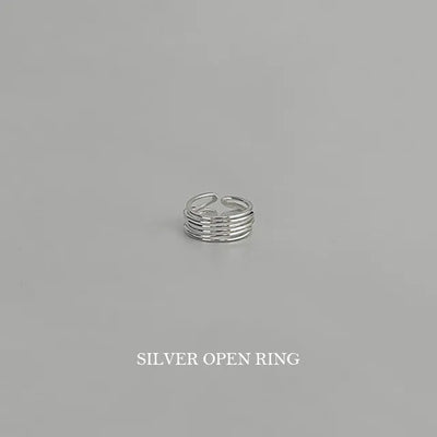 Stenz Silver Open Ring