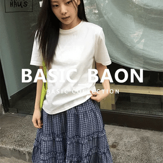 Henkit Cotton Round Short Sleeve Tee _A01