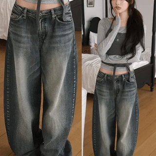 Lindy Vintage Washed Wide Pants