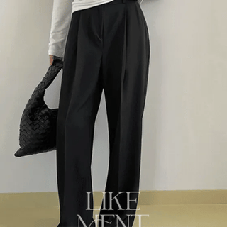 LIKEMENT **Restock**   Seasoning Pintuck Slacks