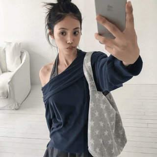 Loaze Pattern Cotton Big Shoulder Bag