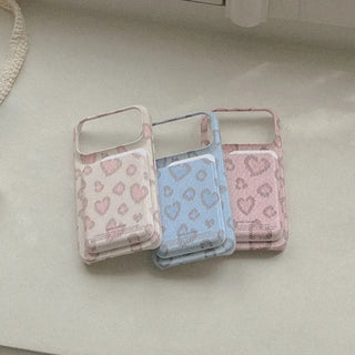 Lovely Leopard Fabric MagSafe Hard Phone Case for iPhone 17 Pro
