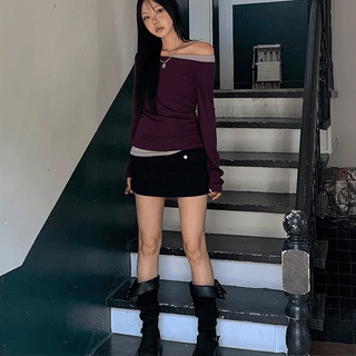 Teen pocket cargo cotton skirt