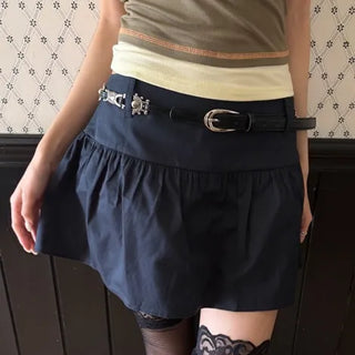 LAYERED WRAP SKIRT PANTS