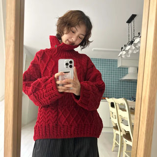 Ernen High-neck Cable Knit