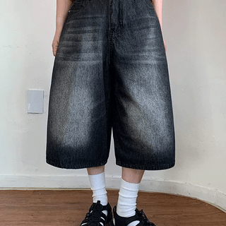 Dehas Washed Denim Bermuda Pants