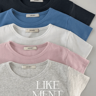 **Restock**  Fruity Color Stretch Loose Fit Crop Short Sleeve Tshirt