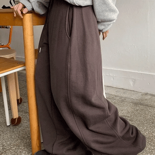 Richin Elastic Cut-out Wide Pants