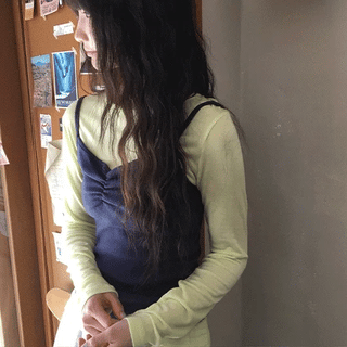 Mejini Color Tencel Basic Long Sleeve Tee