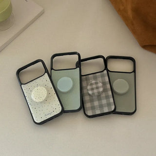 [SET] Matcha Mood Black Epoxy Bumper Case + Epoxy Tok