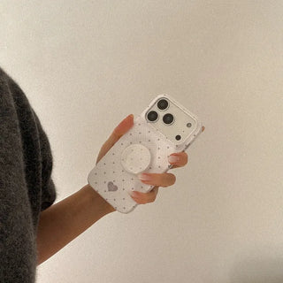 Heart Pin Dot iPhone 17 Pro Hard Case
