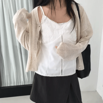 Betty Embroidered Sleeveless Blouse