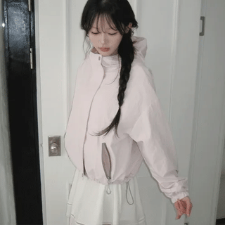 Strawberry Milk Pink Windbreaker