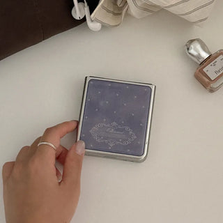 midnight dot Galaxy Zflip Fold 8 8 Epoxy MagSafe Silver Bumper Case