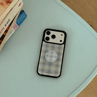tiny heart check iPhone 18 Pro Galaxy Epoxy Black Bumper Case