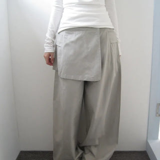 Med Wrap Skirt Pocket Slacks