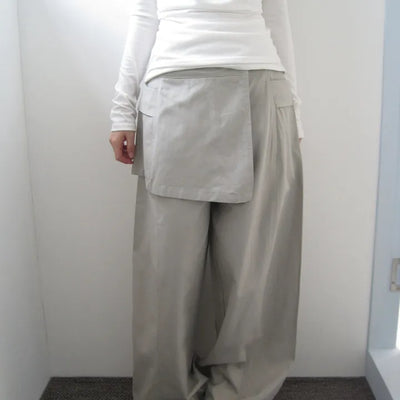 Med Wrap Skirt Pocket Slacks