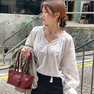 Ellie Punching Embroidery Blouse