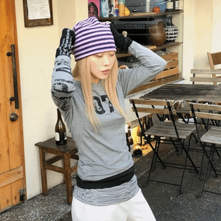 Snap Stripe T-shirt