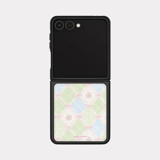 Ribbon Parade Galaxy Z-Flip Fold 8 Epoxy Black Bumper Case