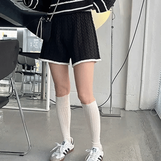Soft ribbed leg warmers