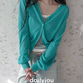 Alien Basic Long Sleeve Cardigan
