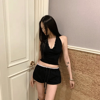 Pumpkin Layered Shorts