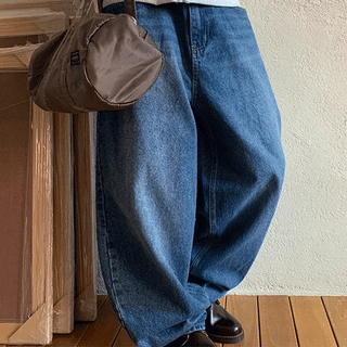Ryuf Washed Wide Denim Pants