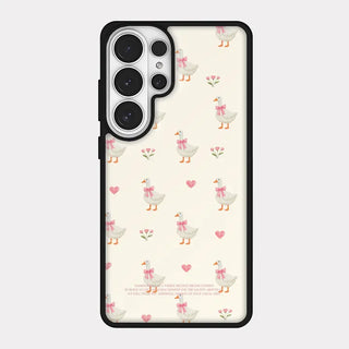 Cottage Duck iPhone 18 Pro Galaxy Epoxy Black Bumper Case