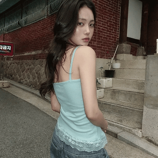 Berua Ribbed Lace Sleeveless