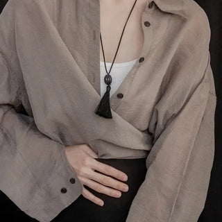 Flying Tassel Drop Necklace