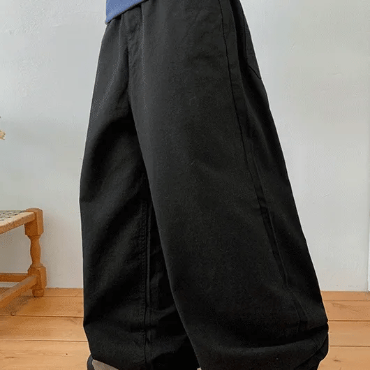 Mocoro Basic Cotton Wide Pants