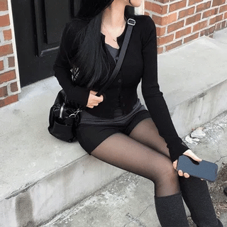 Timeline Seoul Button Knit Skirt Pants (2 colors)