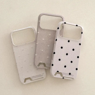 Cotton Dot iPhone 17 Pro Card Holder Hard Case