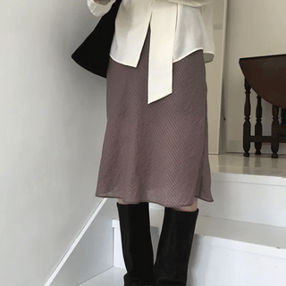 Oatmeal Midi Skirt