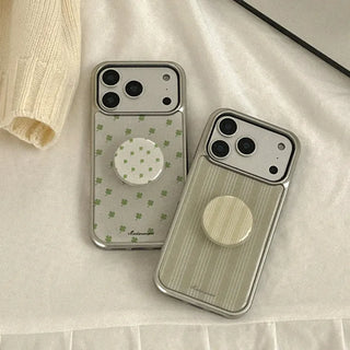 Linen Garden iPhone 18 Pro Galaxy MagSafe Silver Bumper Case