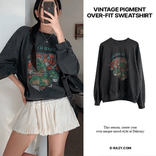 Vintage Pigment Oversized Sweatshirt